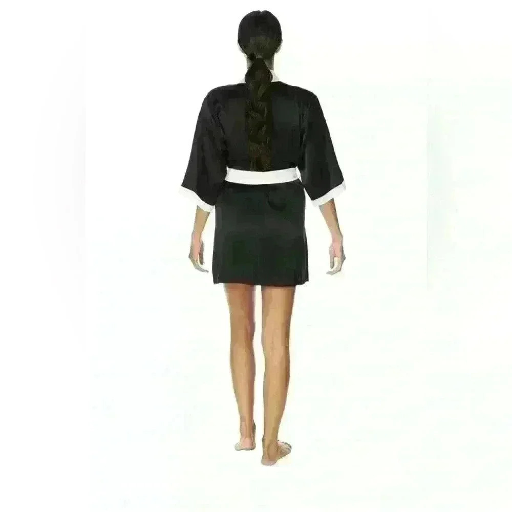 Natural  Silk Robe by Less Is Amor - Picture 2 of 2